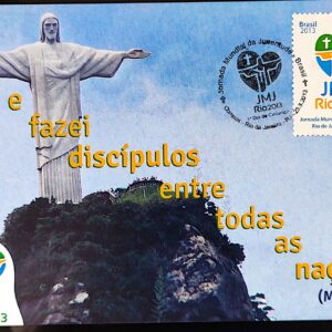 Maximo Postal 2013 JMJ Rio Cristo Redentor Cartao Postal Religiao CBC RJ
