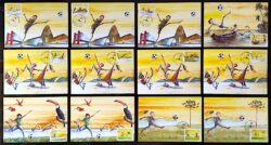 Maximo Postal 290A Oficial dos Correios 2014 Copa do Mundo Arte do Futebol CBC MT