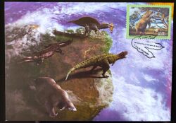Maximo Postal Animais Pre-historicos Dinossauro 2014 Cartao Postal CBC MT