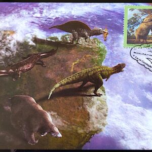 Maximo Postal Animais Pre-historicos Dinossauro 2014 Cartao Postal CBC MT