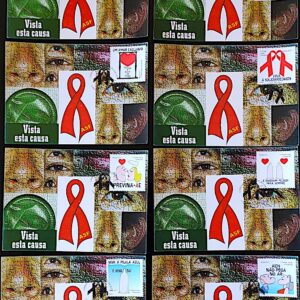 Maximo Postal Campanha Contra a Aids Vista Esta Causa Saude Cartao Postal
