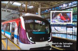 Maximo Postal Metro de Salvador 2017 Cartao Postal CBC BA