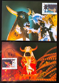 Maximo Postal Postal Festival Folclorico de Parintins Garantido Caprichoso 2004 Cartao Postal CBC AM