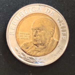 Moeda Chile 2015 500 Pesos 1