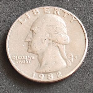 Moeda Estados Unidos 1982 Quarter Dollar 1