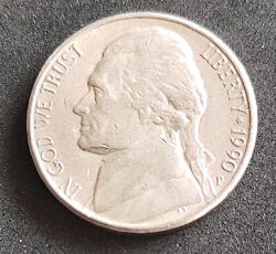 Moeda Estados Unidos 1990 5 Cents 1