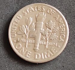 Moeda Estados Unidos 1993 P 1 Dime 1