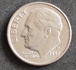 Moeda Estados Unidos 1997 1 Dime 1