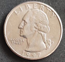 Moeda Estados Unidos 1997 Quarter Dollar 1