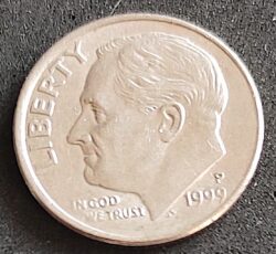Moeda Estados Unidos 1999 1 Dime 3