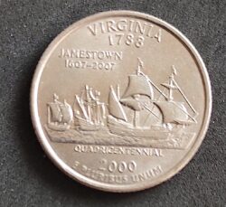 Moeda Estados Unidos 2000 Quarter Dollar 1