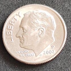Moeda Estados Unidos 2002 1 Dime 1