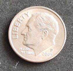 Moeda Estados Unidos 2005 1 Dime 1