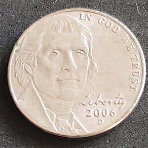 Moeda Estados Unidos 2006 5 Cents 1