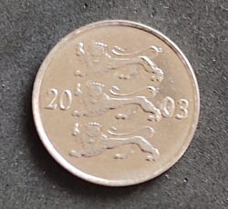 Moeda Estônia 2003 20 Senti 1