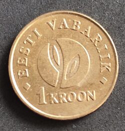 Moeda Estônia 2008 1 Kroon 1