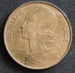 Moeda França 1963 20 Centavos 1