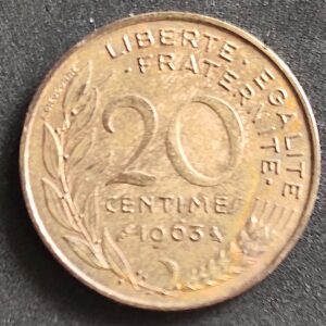 Moeda França 1963 20 Centavos 5
