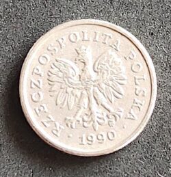 Moeda Polônia 1990 10 Groszy 1
