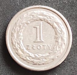 Moeda Polônia 1992 1 Zloty 3