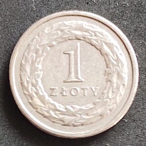Moeda Polônia 1992 1 Zloty 3