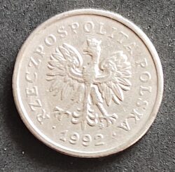 Moeda Polônia 1992 1 Zloty 3