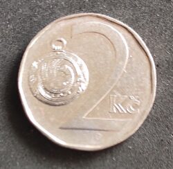 Moeda República Tcheca 1993 2 Korun 1