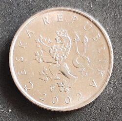 Moeda República Tcheca 2002 1 Korun 1