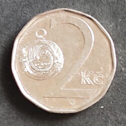 Moeda República Tcheca 2007 2 Korun 1