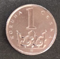 Moeda República Tcheca 2008 1 Korun 1
