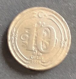 Moeda Turquia 2009 10 Kurus 1