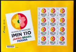 PB 81 Selo Personalizado Imigracao Japonesa Japao Brasil Parana 2018 Folha G