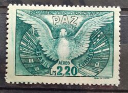 A 61 Selo Aereo Conferencia Interamericana de Defesa do Hemisferio Bandeira Pomba da Paz Ave 1947 1