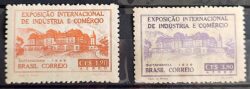 A 65 Selo Aereo Exposicao Internacional de Industria e Comercio Economia 1948