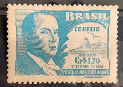 A 68 Selo Aereo Visita do Presidente Battle Berres do Uruguai 1948 5