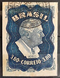 A 73 Selo Aereo Presidente Roosevelt Estados Unidos 1949 Circulado 1