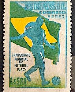 A 76 Selo Campeonato Mundial de Futebol Bandeia Futebol 1950 1