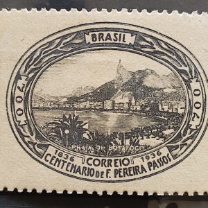 C 114 Selo Centenario de Nascimento de Francisco Pereira Passos Rio de Janeiro Botafogo 1937 3