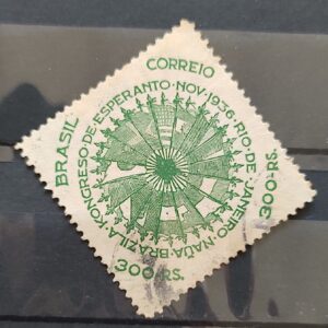 C 115 Selo Congresso de Esperanto Bandeira 1937 3 Circulado