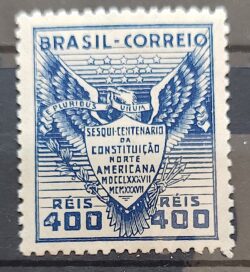 C 126 Selo Sesquicentenario da Constituicao Norte Americana Estados Unidos 1937