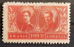 C 13 Selo Visita do Rei Alberto Bélgica Epitassio Pessoa Relacoes Diplomaticas 1920 1