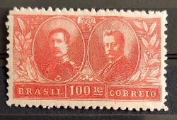 C 13 Selo Visita do Rei Alberto Bélgica Epitassio Pessoa Relacoes Diplomaticas 1920 2