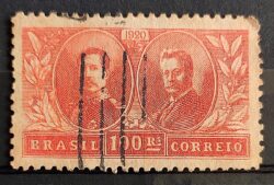 C 13 Selo Visita do Rei Alberto Bélgica Epitassio Pessoa Relacoes Diplomaticas 1920 5 Circulado