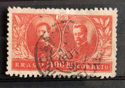 C 13 Selo Visita do Rei Alberto Bélgica Epitassio Pessoa Relacoes Diplomaticas 1920 6 Circulado