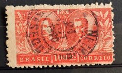 C 13 Selo Visita do Rei Alberto Bélgica Epitassio Pessoa Relacoes Diplomaticas 1920 8 Circulado