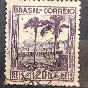 C 134 Selo Vista dos Arcos da Lapa Rio de Janeiro 1939 2 Circulado
