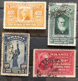 C 139 Selo Feira Mundial de Nova York Presidente Washington1939 1 Circulado