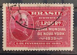 C 141 Selo Feira Mundial de Nova York Presidente Cleveland 1939 1 Circulado