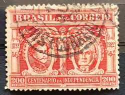 C 15 Selo Centenario da Independencia Dom Pedro Jose Bonifacio 1922 3 Circulado