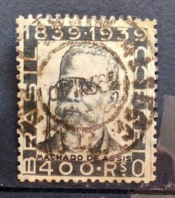 C 152 Selo Machado de Assis Literatura 1940 2 Circulado